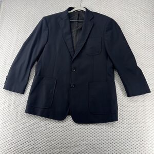 Billy Reid Archie Jacket Men's 42R Italy Navy Blue Wool  Pockets 3 Button 2 Vent